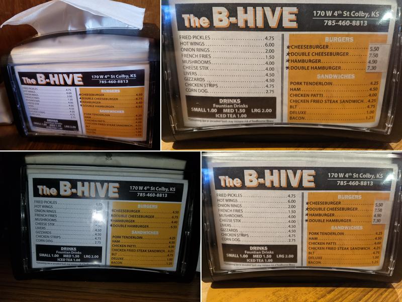 B-Hive Menu