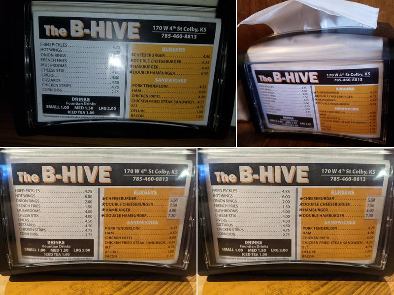 B-Hive Menu
