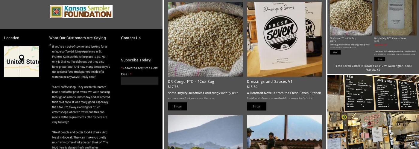 Fresh Seven Coffee Menu