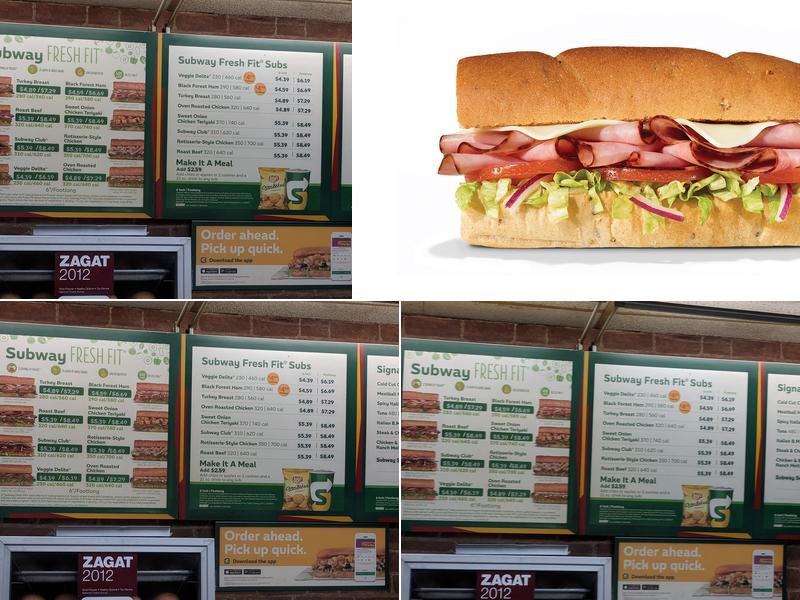 Subway Menu