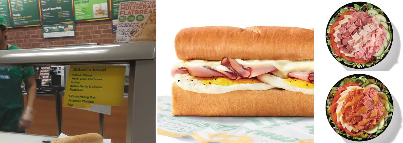 Subway Menu