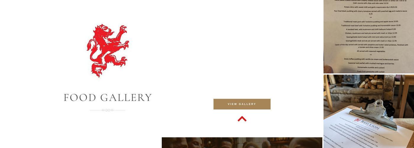 The Red Lion Menu