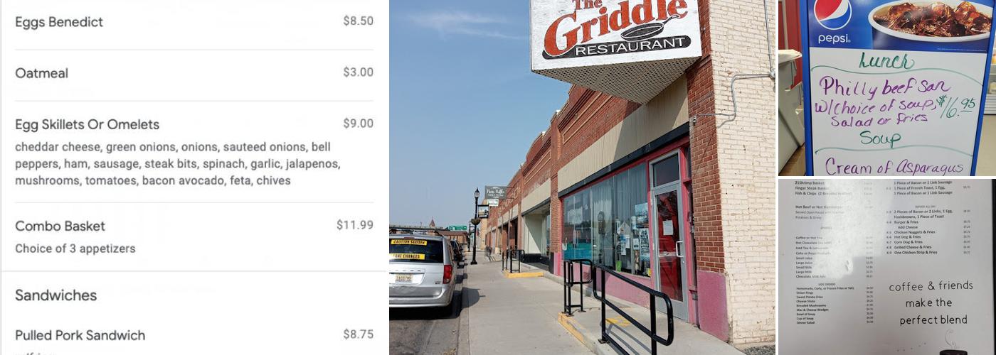 Griddle Menu