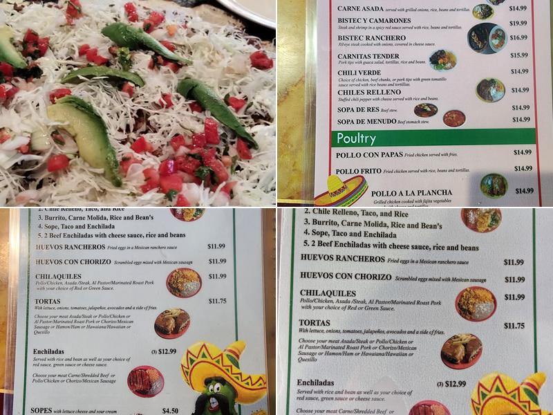 El Comal Menu