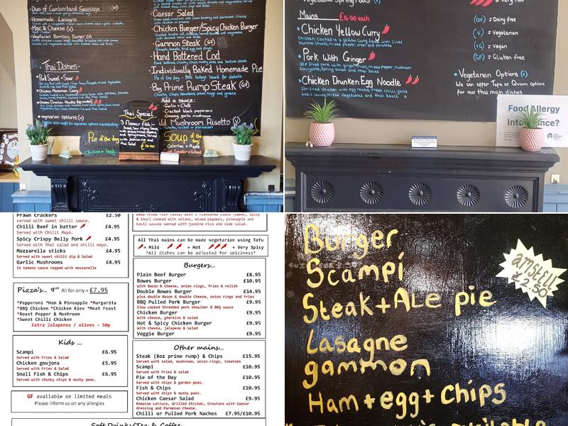 The Bowes Hotel Menu