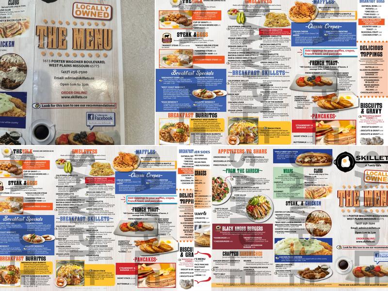 Skillets Menu