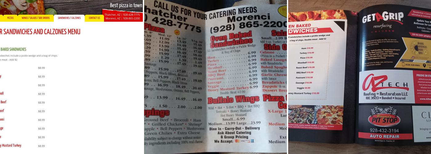 R&R Pizza Express Menu