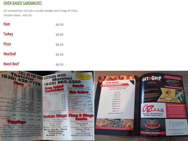 R&R Pizza Express Menu