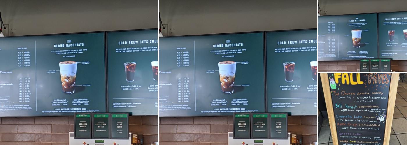 Starbucks Coffee Company Menu