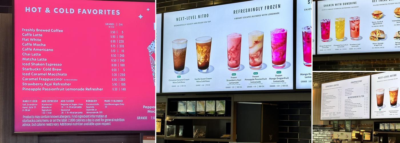 Starbucks Menu
