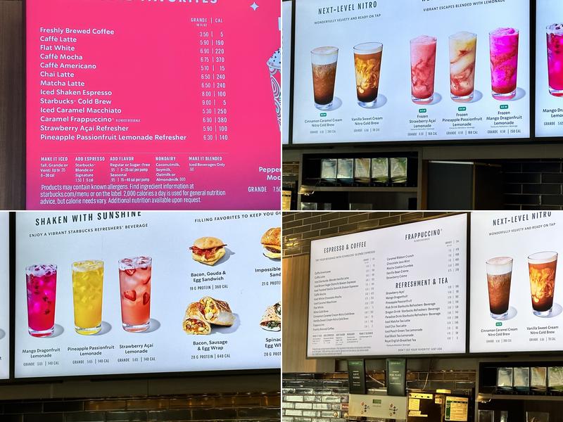 Starbucks Menu