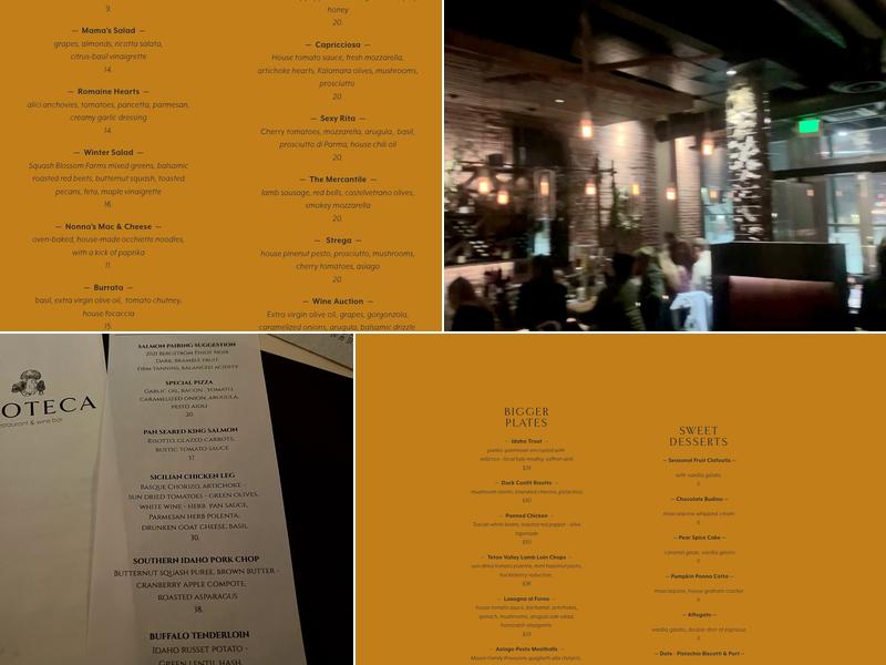 Enoteca Menu
