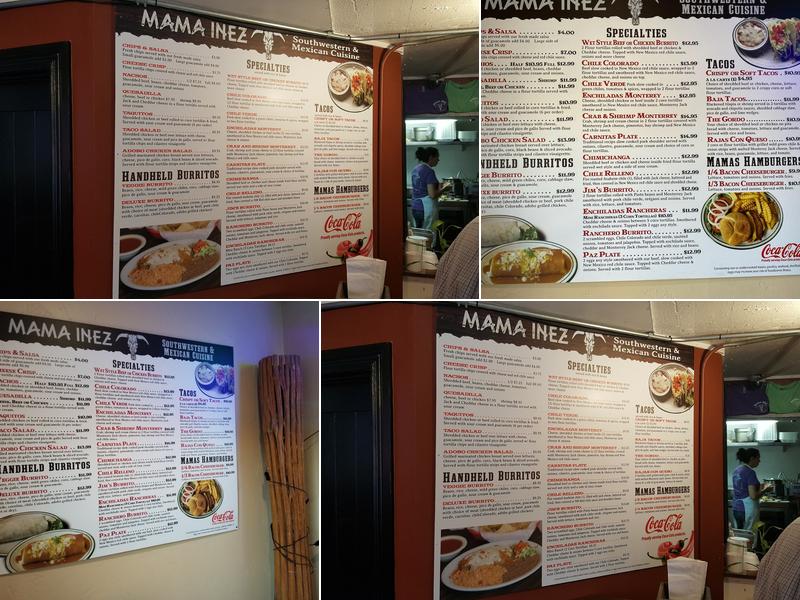 Mama Inez Menu