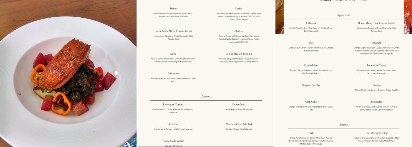 Rominna's Menu