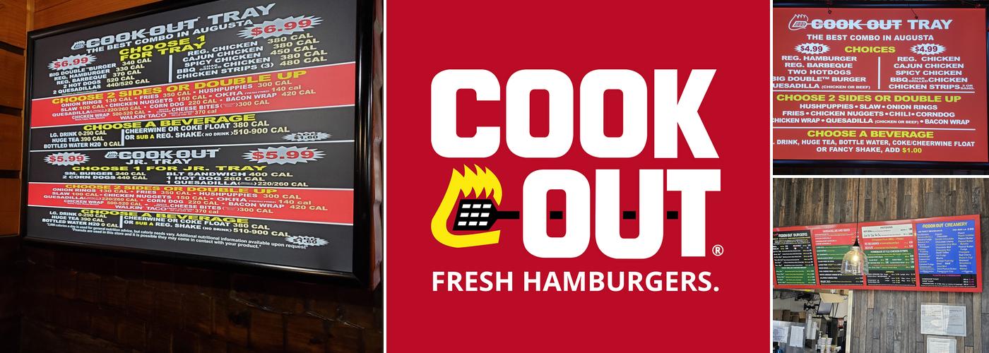Cook Out Menu
