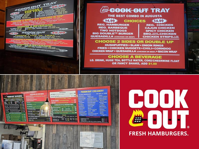 Cook Out Menu
