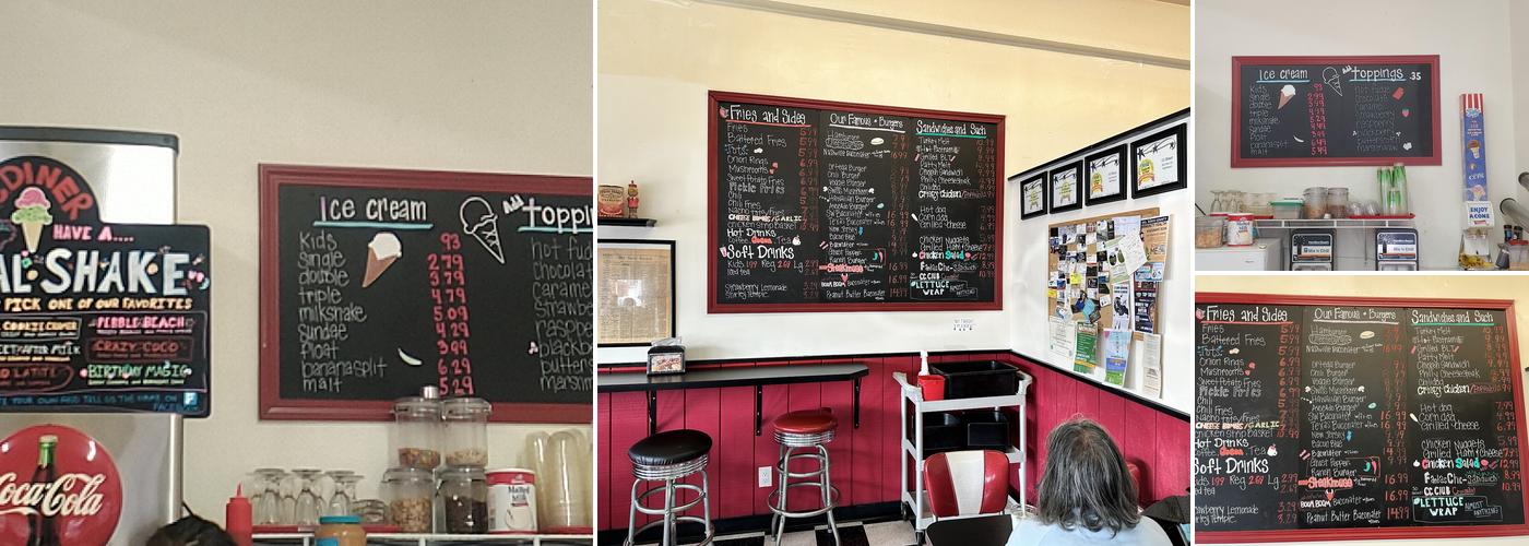 C C Diner & Ice Cream Menu