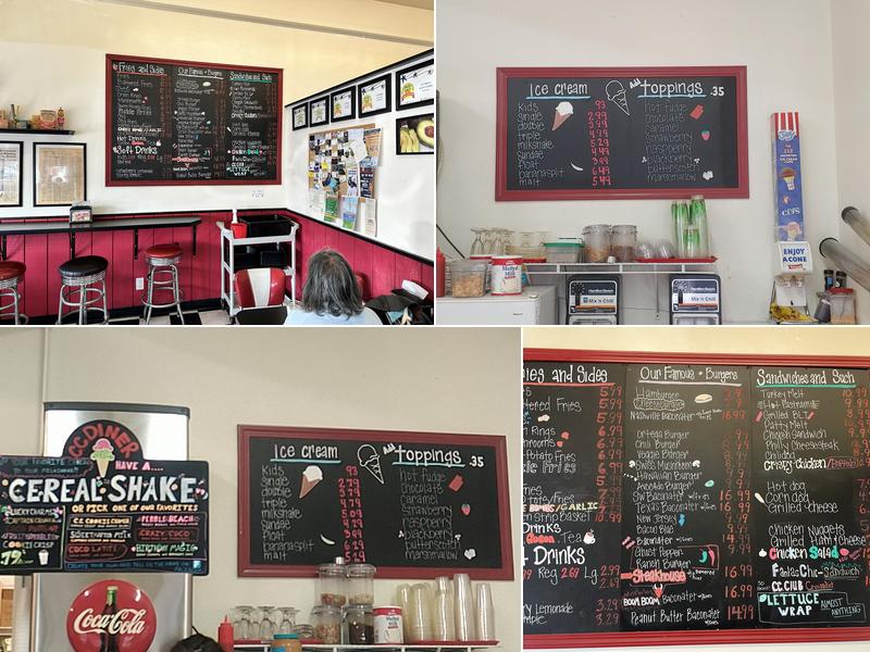 C C Diner & Ice Cream Menu