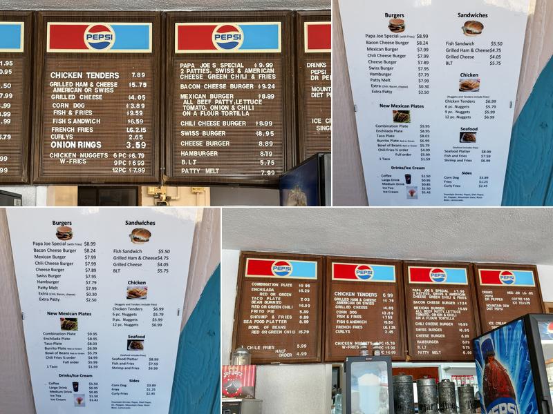 Papa Joes Country Kitchen Menu