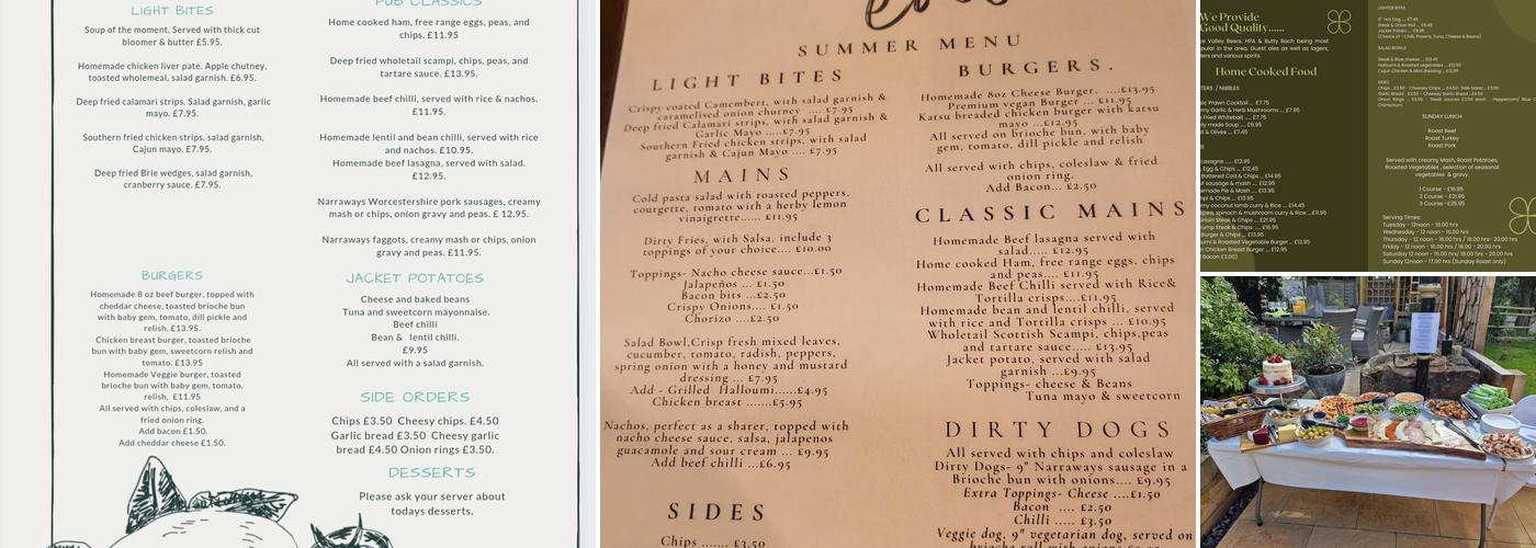The New Inn Menu