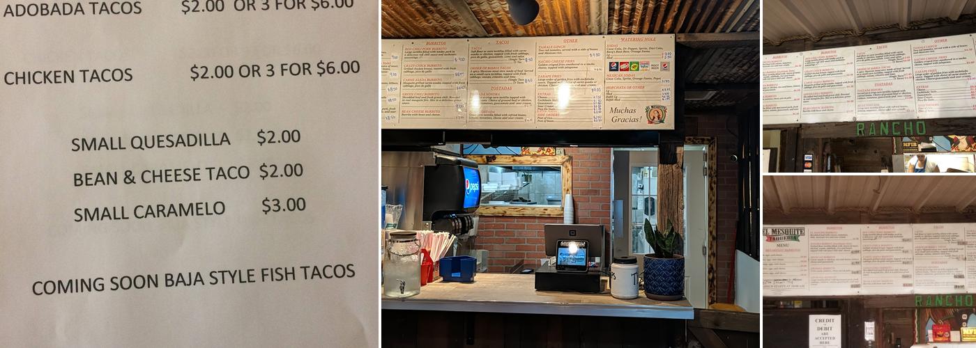 El Mesquite Taqueria Menu