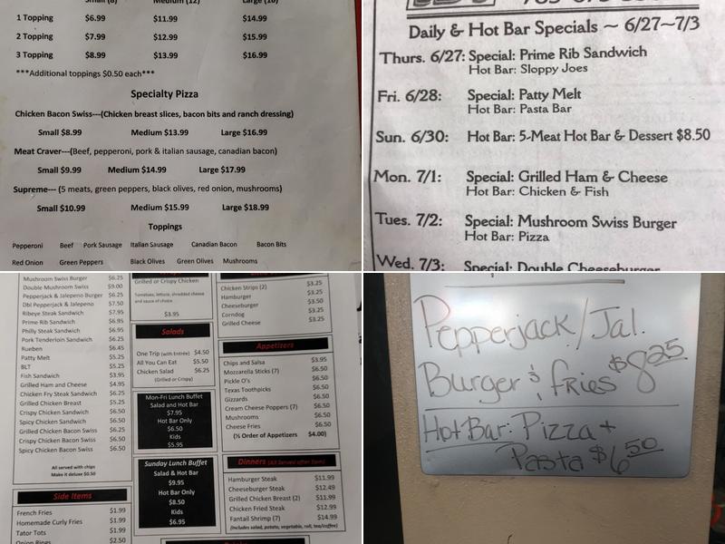 JD's Menu