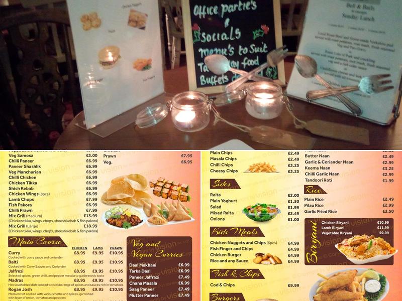 Bell & Bails Menu