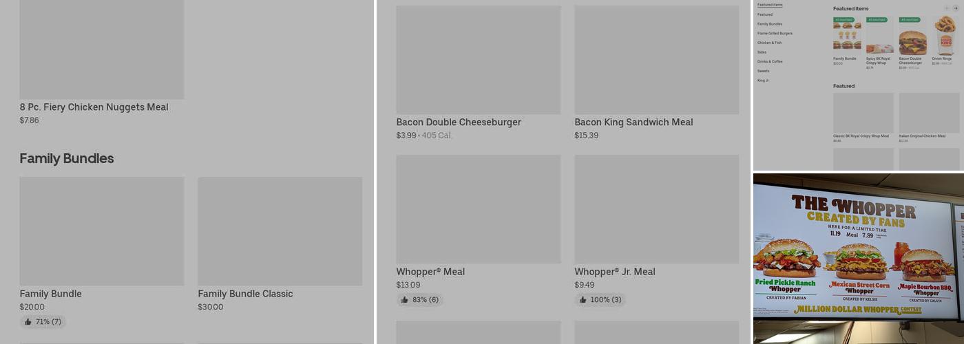 Burger King Menu