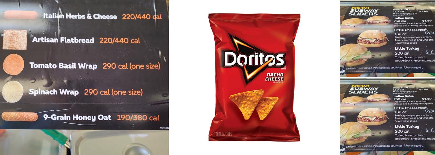 SUBWAY Menu