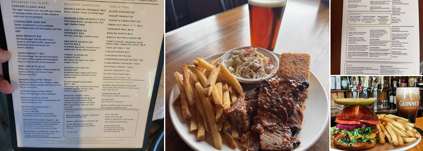 Cascade Restaurant & Pub Menu