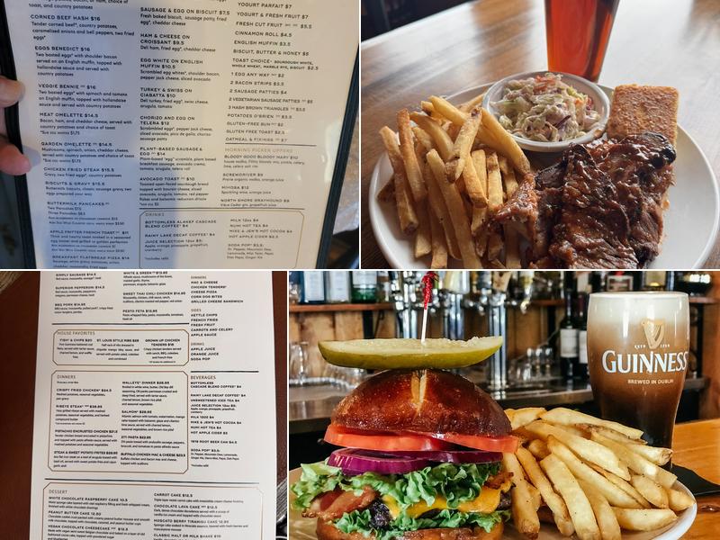 Cascade Restaurant & Pub Menu