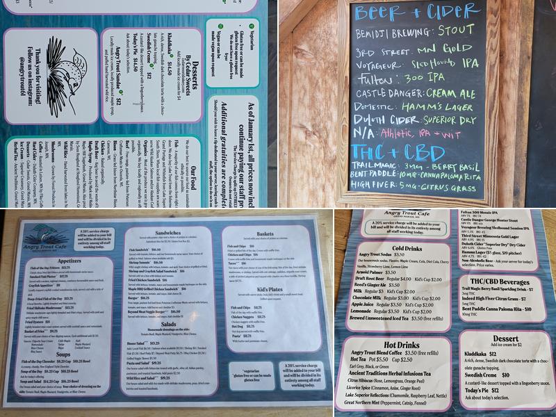 Angry Trout Cafe Menu