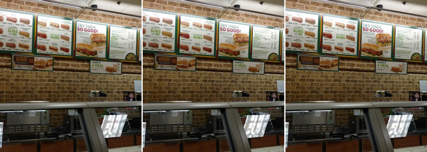Subway Menu