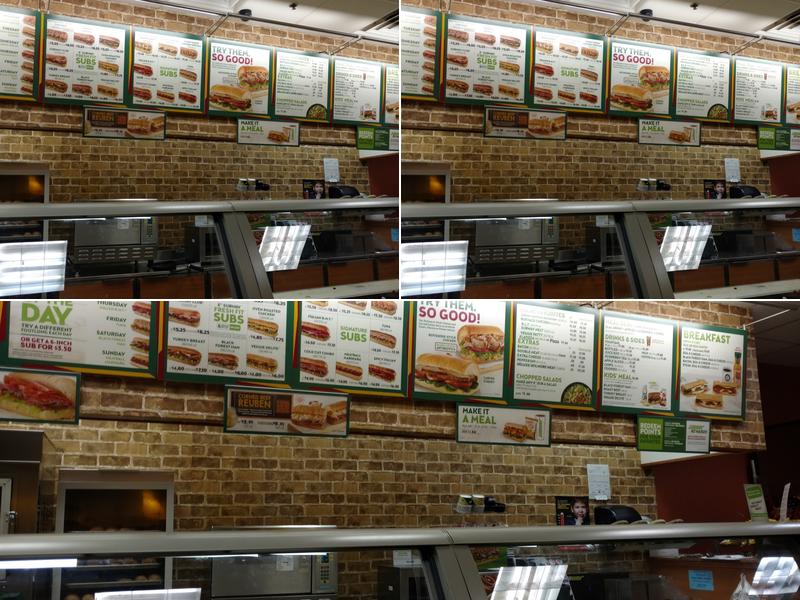 Subway Menu