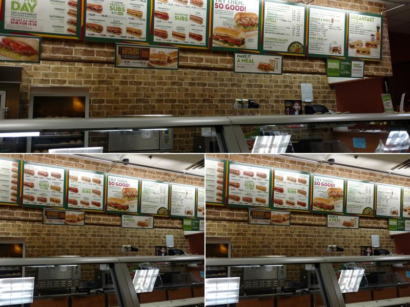 Subway Menu