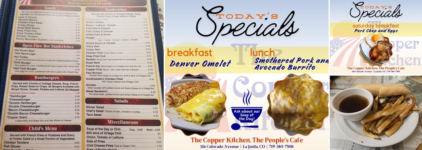 The Copper Kitchen Menu