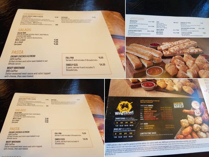 Pizza Hut Menu