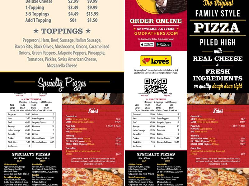 Godfather's Pizza Express Menu