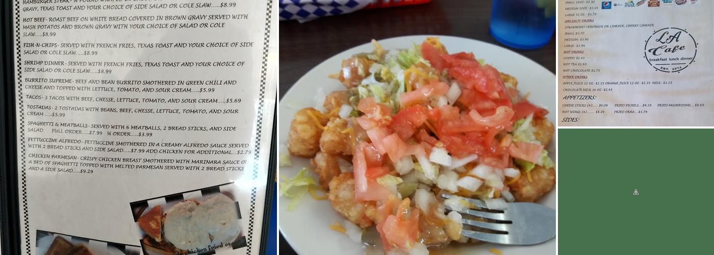 LA Cafe Menu