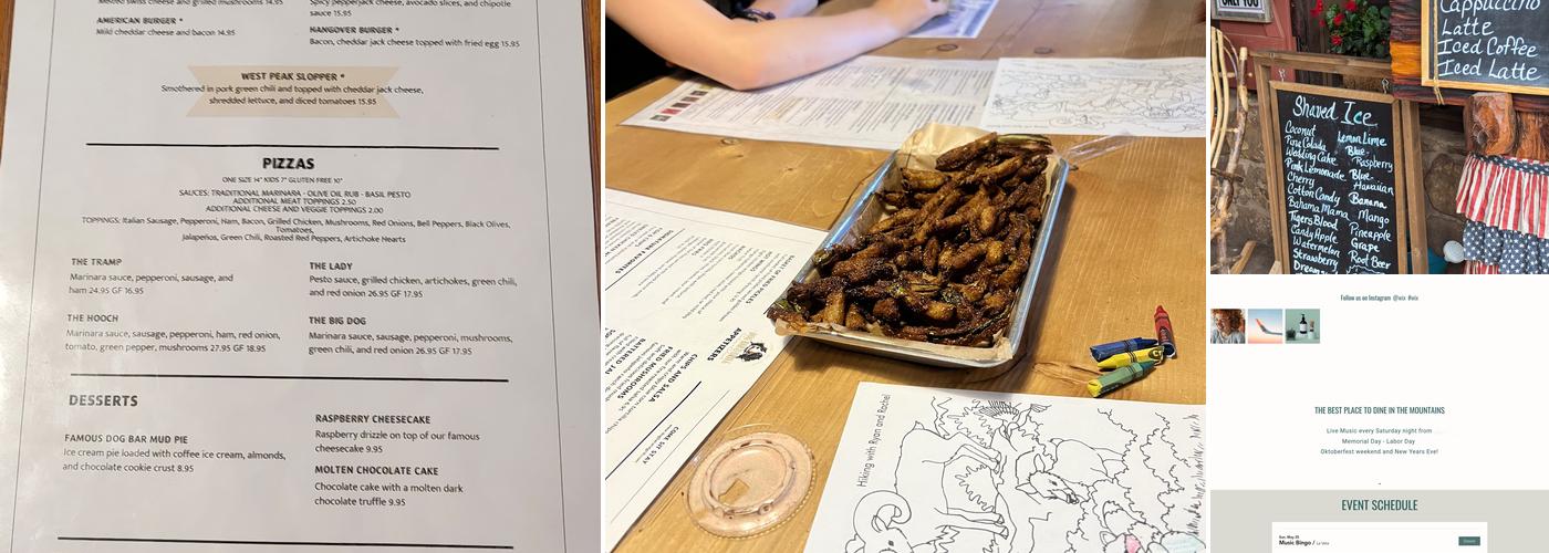 Dog Bar & Grill Menu