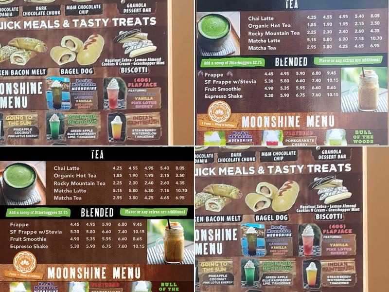Copper Mountain Coffee Menu