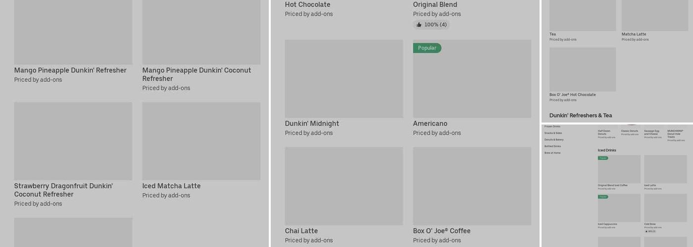 Dunkin' Menu