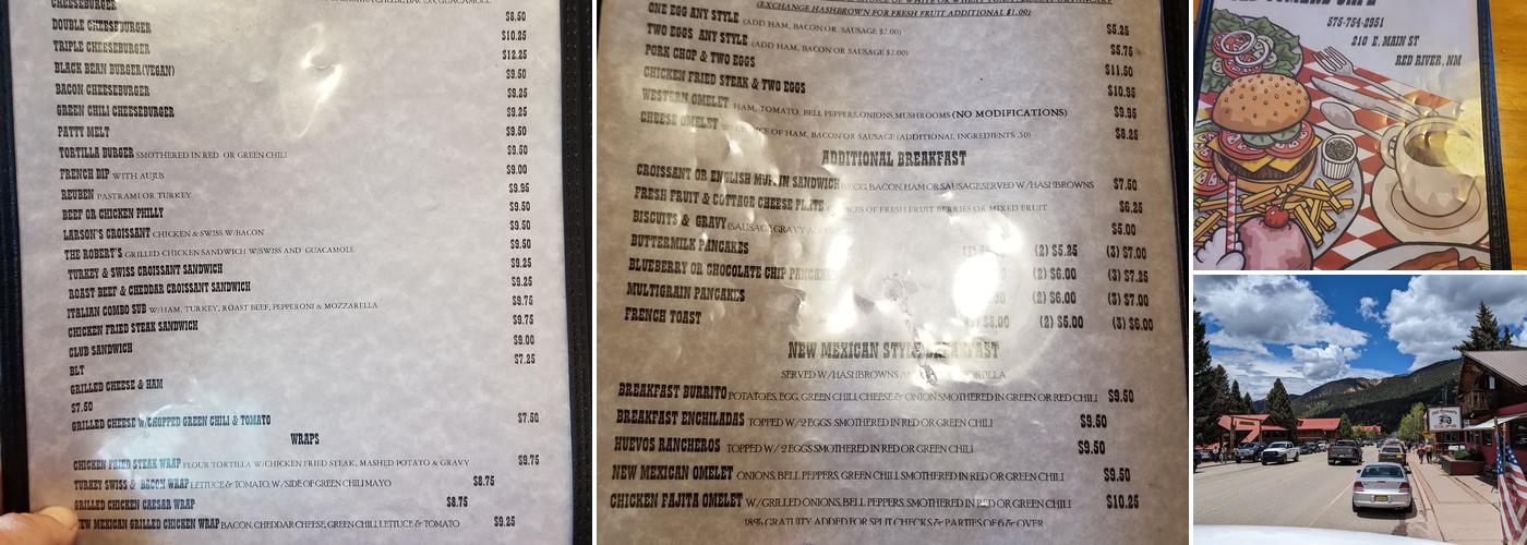 Old Tymers Cafe Menu