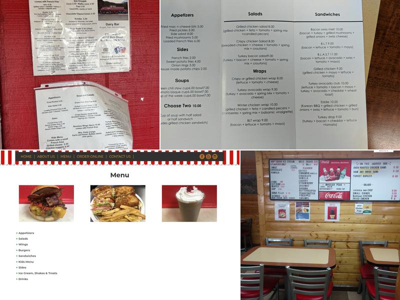 Dairy Bar Menu