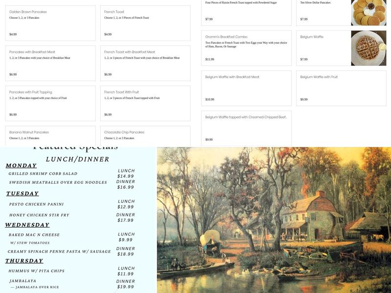 Gramm's Kitchen Menu