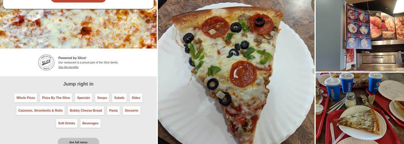 Bob's Pizza Plus Menu