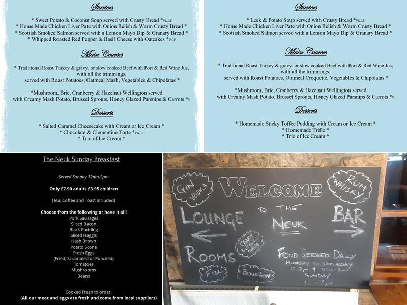 The Neuk Menu