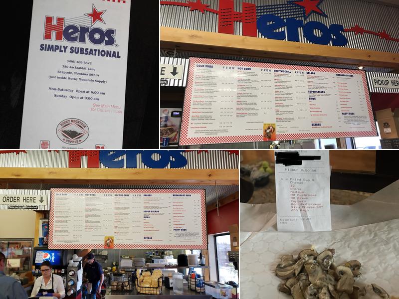 Heros Menu