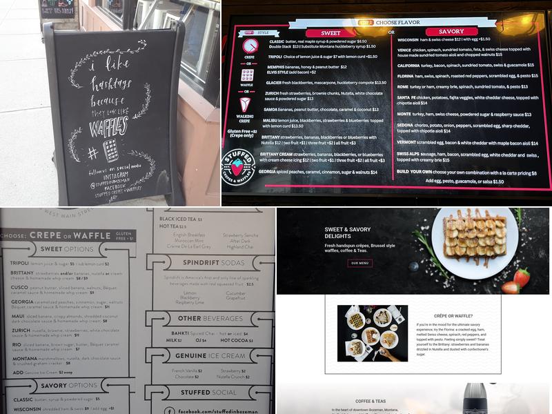 Stuffed Crepes & Waffles (Downtown) Menu