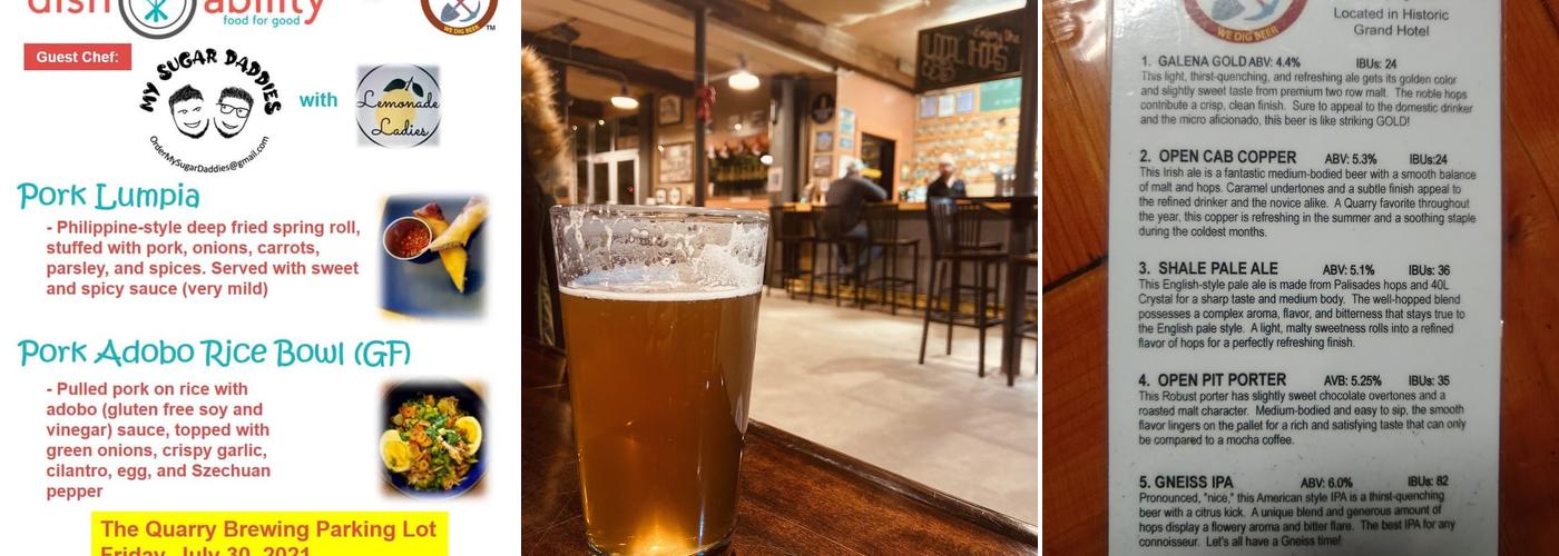Quarry Brewing Menu